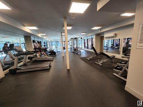 #409 11025 26 Av Nw, Edmonton, AB - Indoor Photo Showing Gym Room