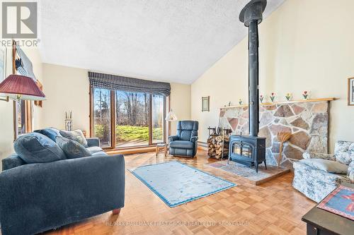 2881 Quabbin Road, Kingston (City North Of 401), ON - Indoor Photo Showing Living Room With Fireplace