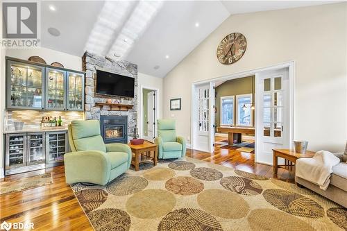 3967 Guest Road, Innisfil, ON - Indoor Photo Showing Living Room With Fireplace