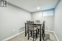 View of carpeted dining room - 