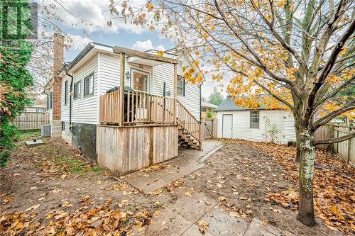 Back of property with an outbuilding - 72 Elgin Street S, Cambridge, ON - Outdoor