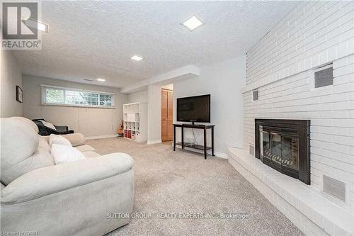 Bsmnt - 604 Glen Forrest Boulevard, Waterloo, ON - Indoor With Fireplace