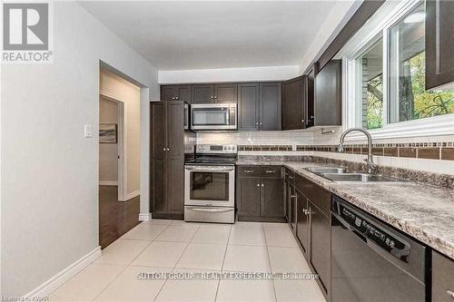 Upper - 604 Glen Forrest Boulevard, Waterloo, ON - Indoor Photo Showing Kitchen With Double Sink