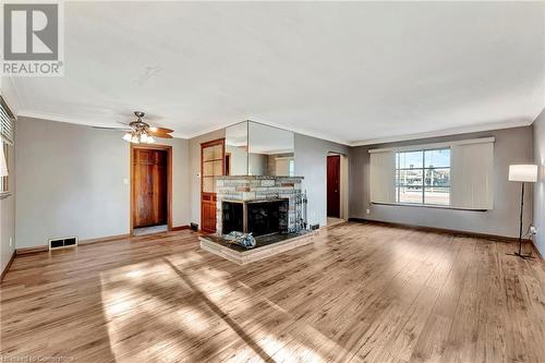 113 Green Road, Hamilton, ON - Indoor Photo Showing Living Room With Fireplace