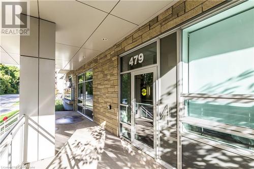 View of patio / terrace featuring covered porch - 479 Charlton Avenue E Unit# 404, Hamilton, ON - Outdoor With Exterior