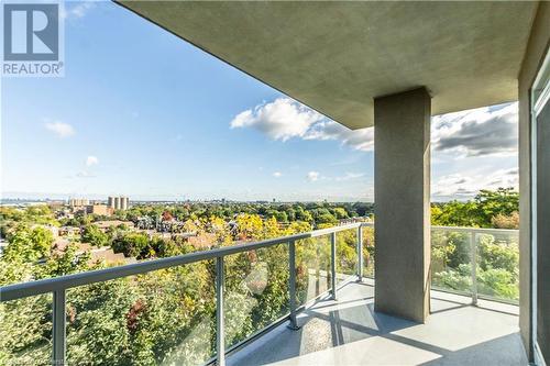 View of balcony - 479 Charlton Avenue E Unit# 404, Hamilton, ON - Outdoor With Balcony With View With Exterior