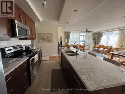 610 - 240 Villagewalk Boulevard, London, ON - Indoor Photo Showing Kitchen With Double Sink With Upgraded Kitchen