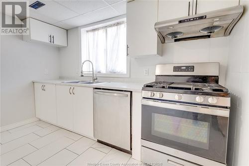 214 Simcoe Unit# Lower, Amherstburg, ON - Indoor Photo Showing Kitchen With Double Sink