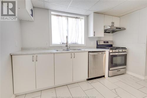 214 Simcoe Unit# Lower, Amherstburg, ON - Indoor Photo Showing Kitchen With Double Sink