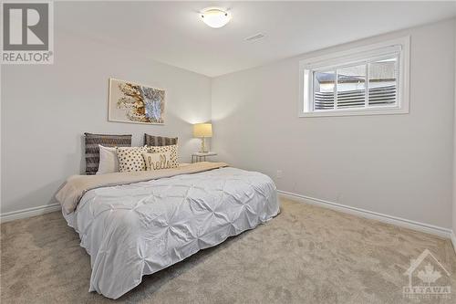 Basement Bedroom - 62 Viceroy Mews, Ottawa, ON - Indoor Photo Showing Bedroom