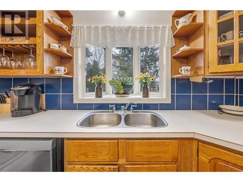 15902 Prairie Valley Road, Summerland, BC - Indoor Photo Showing Kitchen With Double Sink