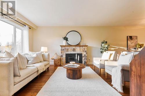 91 Riverside Drive S, Oshawa (Donevan), ON - Indoor Photo Showing Living Room With Fireplace