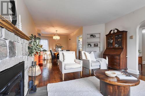 91 Riverside Drive S, Oshawa (Donevan), ON - Indoor Photo Showing Living Room With Fireplace