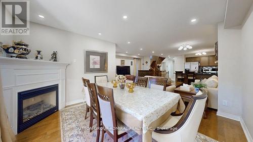 4 Old Orchard Crescent, Richmond Hill, ON - Indoor Photo Showing Dining Room With Fireplace