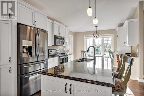 202 - 301 Carnegie Avenue, Peterborough (Northcrest), ON - Indoor Photo Showing Kitchen With Double Sink With Upgraded Kitchen