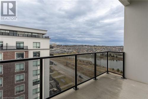 Balcony featuring a water view - 460 Callaway Road Unit# 910, London, ON - Outdoor With Balcony