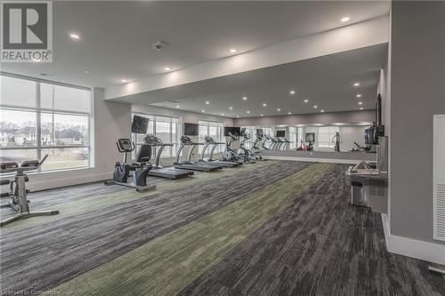 Gym featuring carpet floors - 460 Callaway Road Unit# 910, London, ON - Indoor Photo Showing Gym Room