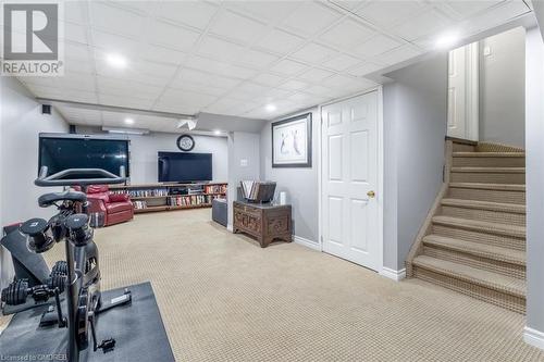 Exercise room featuring carpet - 259 Littlewood Drive, Oakville, ON - Indoor