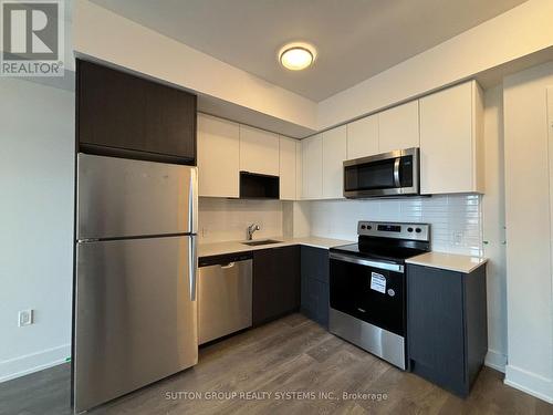 508 - 204 Burnhamthorpe Road E, Mississauga, ON - Indoor Photo Showing Kitchen With Stainless Steel Kitchen