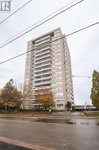 1607 - 2263 Marine Drive, Oakville, ON - Outdoor With Balcony With Facade