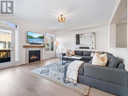 1166 Raspberry Terrace, Milton, ON - Indoor Photo Showing Living Room With Fireplace