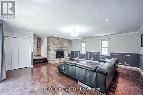 1638 Birchwood Drive, Mississauga, ON - Indoor Photo Showing Living Room With Fireplace