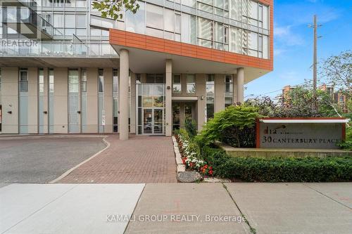 1605 - 30 Canterbury Place, Toronto, ON - Outdoor With Balcony With Facade