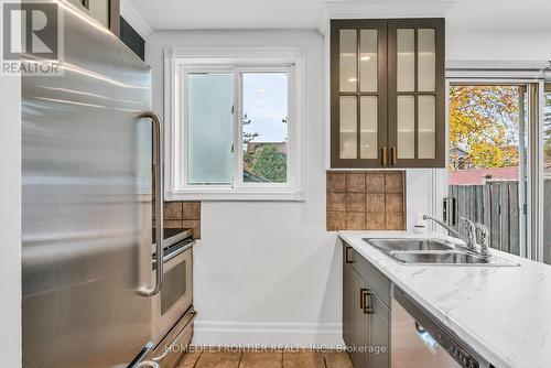 354 Laird Drive, Toronto, ON - Indoor Photo Showing Kitchen With Double Sink