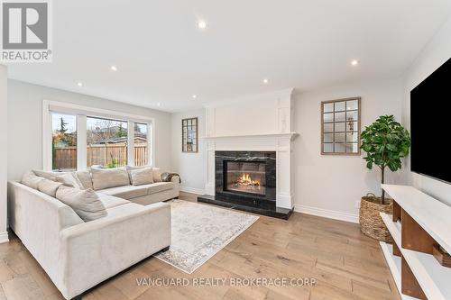 61 Belair Way, Vaughan, ON - Indoor Photo Showing Living Room With Fireplace