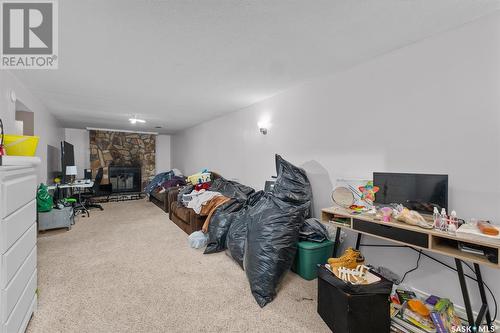 1195 Branion Drive, Prince Albert, SK - Indoor With Fireplace