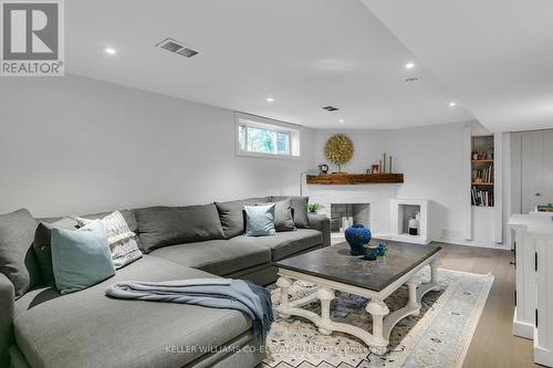 4 Pinehurst Crescent, Toronto, ON - Indoor Photo Showing Living Room With Fireplace