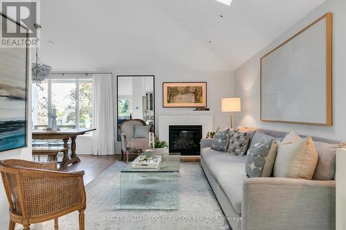 4 Pinehurst Crescent, Toronto, ON - Indoor Photo Showing Living Room With Fireplace