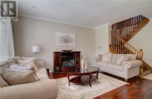 2375 Stone Glen Crescent, Oakville, ON - Indoor Photo Showing Living Room With Fireplace