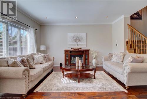 2375 Stone Glen Crescent, Oakville, ON - Indoor Photo Showing Living Room With Fireplace