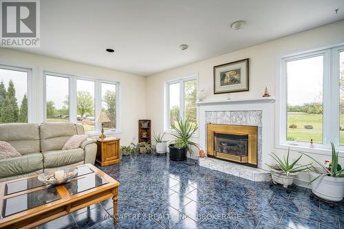 2118 County Road 9, Greater Napanee, ON - Indoor Photo Showing Living Room With Fireplace