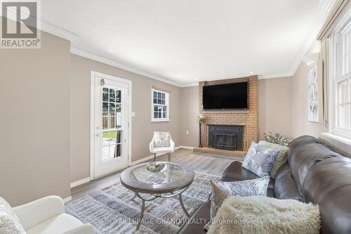 59 Roberts Crescent, Brampton, ON - Indoor Photo Showing Living Room With Fireplace