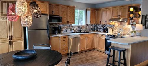 44 Lake View Road, Verner, ON - Indoor Photo Showing Kitchen With Double Sink