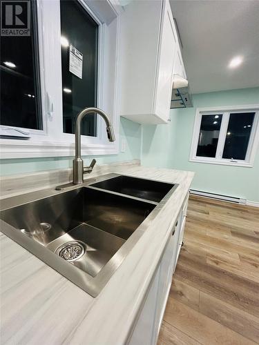 14 Hill Street, Grand Falls-Windsor, NL - Indoor Photo Showing Kitchen With Double Sink