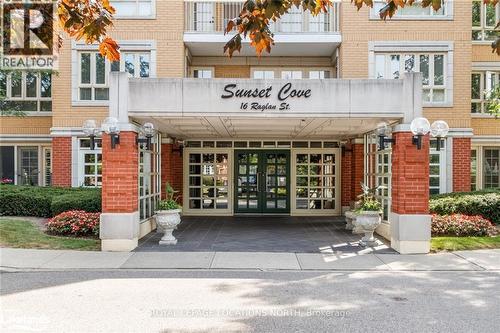 Property entrance featuring french doors - 16 Raglan Street E Unit# 211, Collingwood, ON - Outdoor With Facade