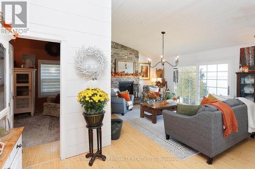 271 Snug Harbour Road, Kawartha Lakes (Lindsay), ON - Indoor Photo Showing Living Room With Fireplace