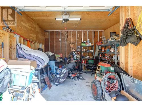 3035 Pleasant Valley Road, Armstrong, BC - Indoor Photo Showing Garage