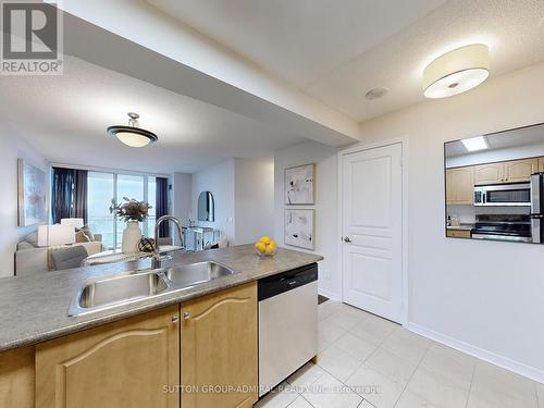 1203 - 330 Red Maple Road, Richmond Hill, ON - Indoor Photo Showing Kitchen With Double Sink