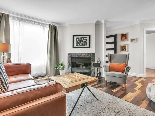 Salon - 1642 Rue Des Saphirs, Longueuil (Saint-Hubert), QC - Indoor Photo Showing Living Room With Fireplace