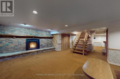 8166 Appleby Line, Milton, ON - Indoor With Fireplace