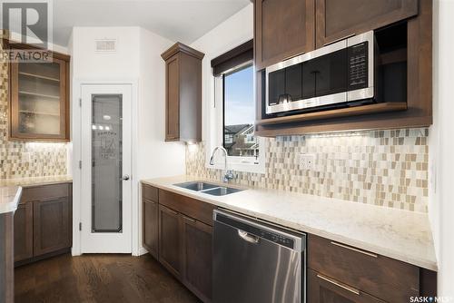 4134 Green Olive Way E, Regina, SK - Indoor Photo Showing Kitchen With Double Sink