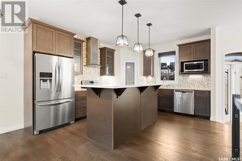 4134 Green Olive Way E, Regina, SK - Indoor Photo Showing Kitchen With Stainless Steel Kitchen With Upgraded Kitchen