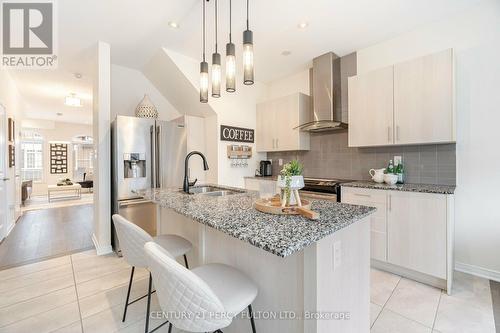 21 Graywardine Lane, Ajax, ON - Indoor Photo Showing Kitchen With Double Sink With Upgraded Kitchen