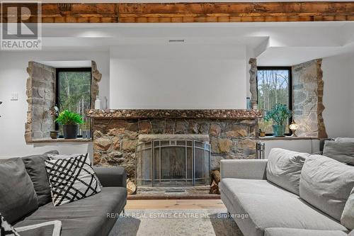 13567 2Nd Line, Milton, ON - Indoor Photo Showing Living Room With Fireplace