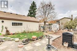 View of yard featuring a storage shed - 