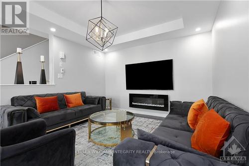 303 Citrine Street, Ottawa, ON - Indoor Photo Showing Living Room With Fireplace